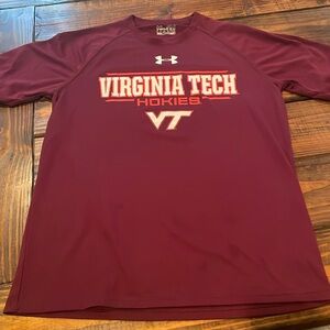Under Armour Virginia Tech VT Hokies Dri-Fit short sleeve T-shirt. AS. Loose fit